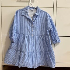 GAP Kids Light Blue & White Striped Shirt